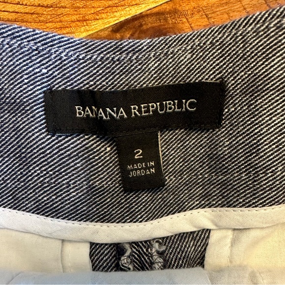 Banana Republic Cropped Linen Blend Pant in Size 2 - Picture 3 of 9